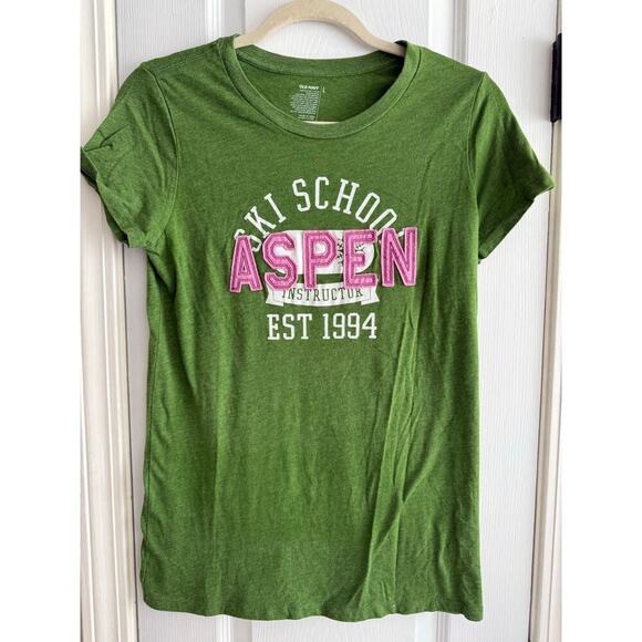 Old Navy Women’s Vintage 90s Y2K Aspen Ski T-Shirt size Large - Picture 4 of 5